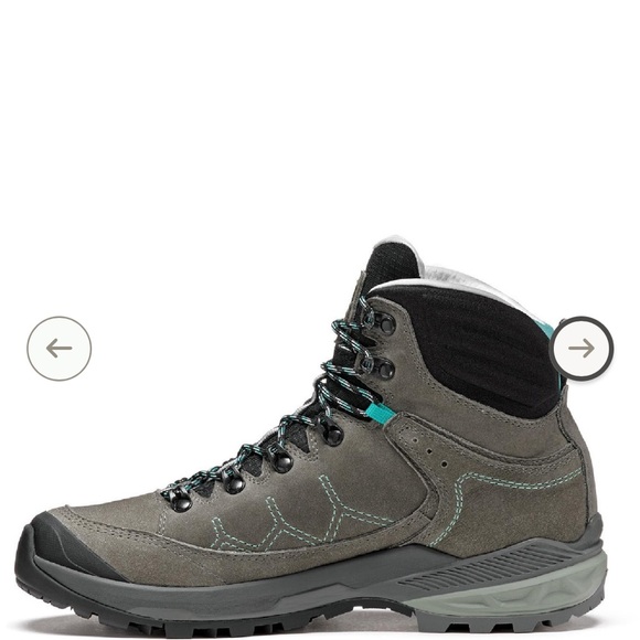 Asolo Falcon EVO NBK GV Charcoal and Teal Hiking Boots - Picture 4 of 13